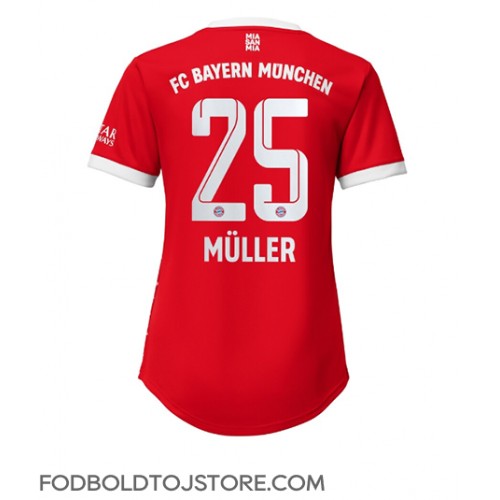 Bayern Munich Thomas Muller #25 Hjemmebanetrøje Dame 2022-23 Kortærmet